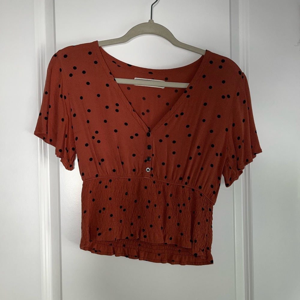 Abercrombie Polka Dot Top
